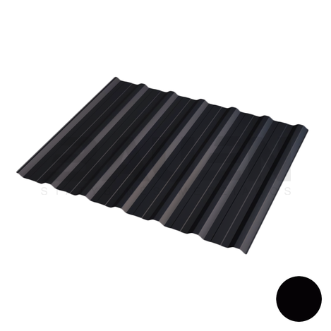 Trapézový plech Blachotrapez T18+ 0,63 mm, lesk RAL 8004