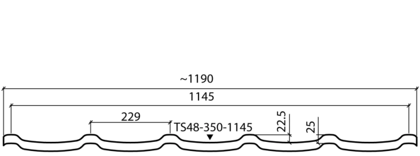 Modulová plechová strešná krytina Ruukki Modular 30 mat RR887 (čokoládovo hnedá)