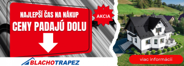 Ceny plechovej krytiny Blachotrapez padajú dolu