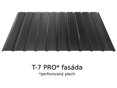 Trapézový plech Blachotrapez T7 PRO perforovaný 0,5 mm, 1 m²