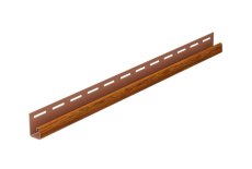 Montážna lišta typ „J“ – 3 m (drevodekor)