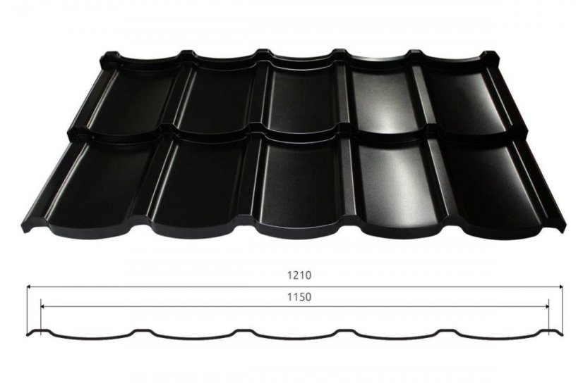 Plechová krytina Blachotrapez TALIA 30, 1 m²