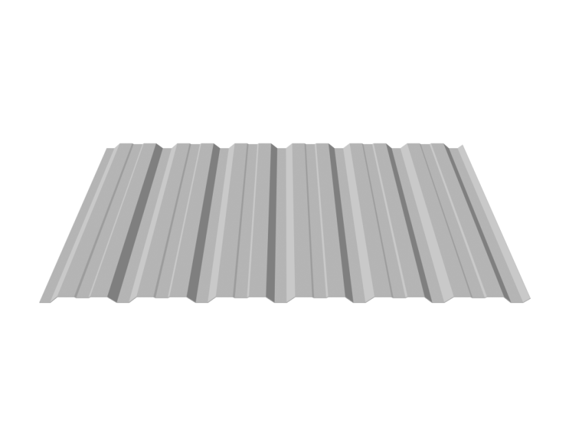 Trapézový plech Blachotrapez T18+, aluzinok, hr. 0,5 mm, 1 m²