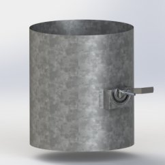 Regulačná klapka Lomanco KR8 pre IB8 , výška klapky 23cm - ručne ovládaná