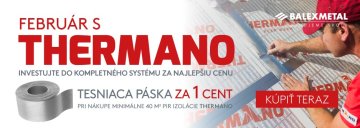 Február s Thermano: Získajte tesniacu pásku len za 1 cent!