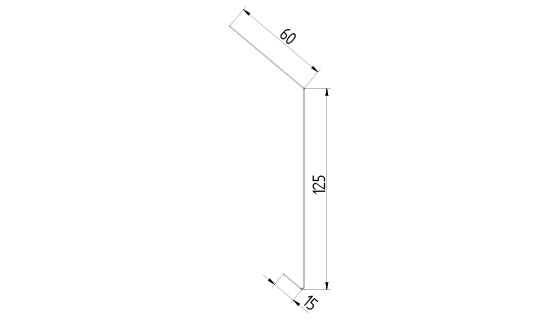Nadžľabový pás Blachotrapez RŠ 25 cm - Obrobka9Sk