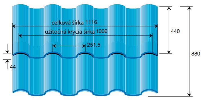 Modulová plechová strešná krytina Rova GOODLOCK